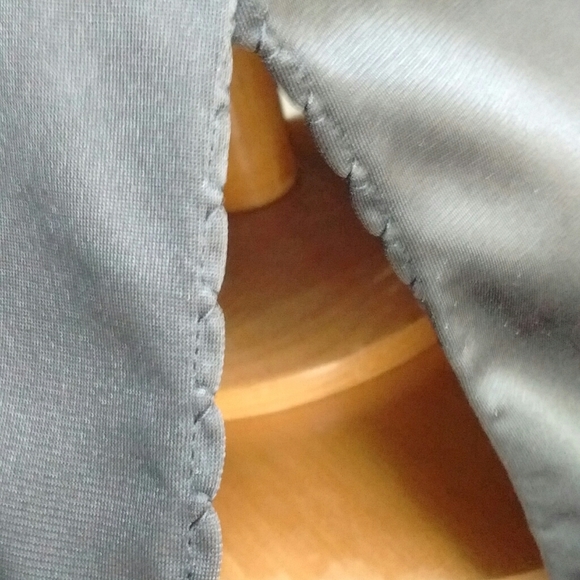 Vintage Black Half Slip With Side Slits - Picture 4 of 6